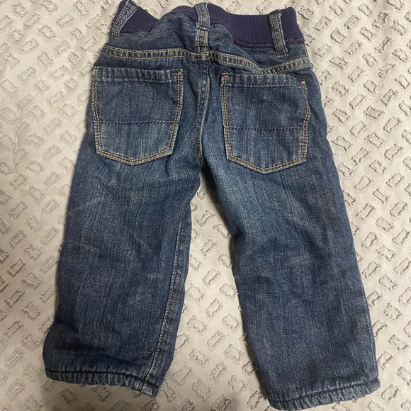 ❤️3/$30❤️Baby Gap Fleece Lined Jeans 6-12mths - Picture 5 of 6